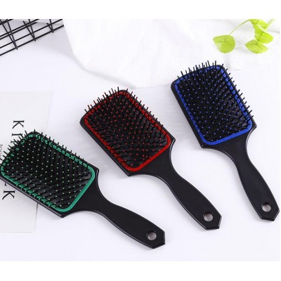 Hot-sale Portable round shape cosmetic high quality wholesale cheap folding hair brush with mirror set for promotion