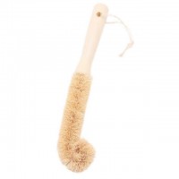 Kitchen Natural Wood Handle Cleaning Coir Fibre Coconut Brush