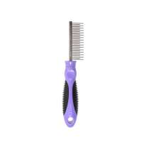 High Quality Detangling Pet Comb With Long Short Stainless Steel Teeth For Removing Matted Fur, Knot, Tangles - Detangler Tool