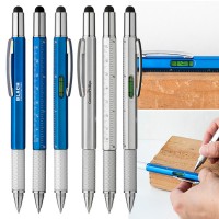 MULTI-FUNCTION LEVEL TOOL PEN WITH STYLUS LEVEL FLATHEAD SCREWDRIVER PHILLIPS HEAD SCREWDRIVER US RULER AND METRIC RULER